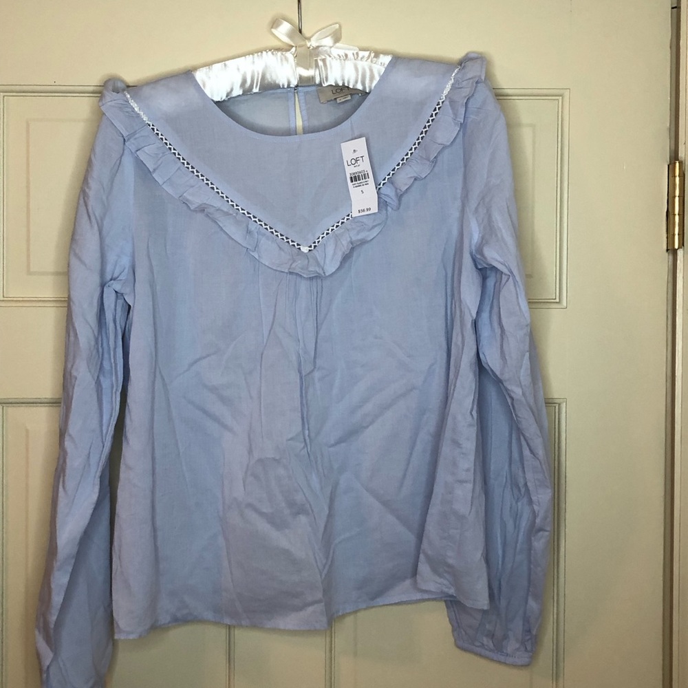LOFT blue ladies blouse